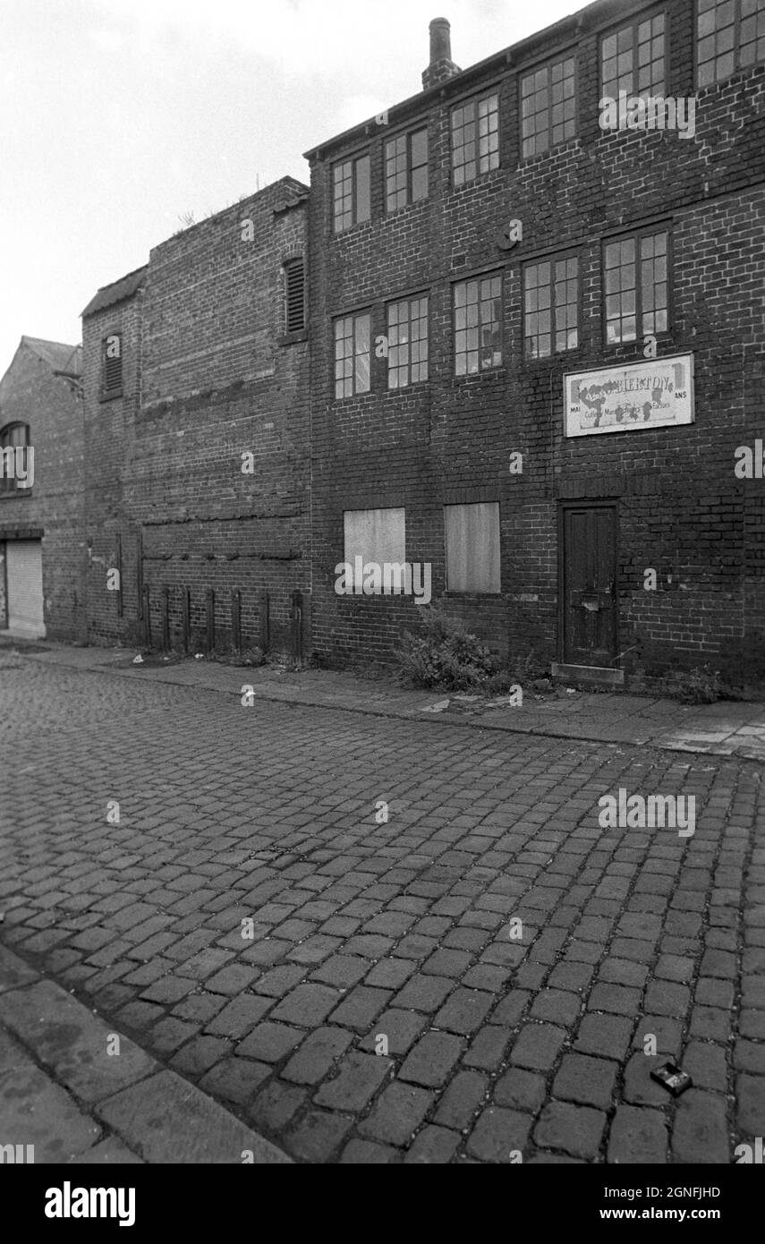 Samuel Peace & son Works, Well Meadow Street, Sheffield, années 1970. Banque D'Images