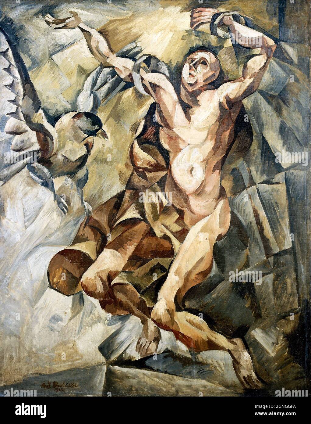 Prométhée par le peintre moderniste tchèque Antonín Procházka (1882-1945), 1911 Banque D'Images