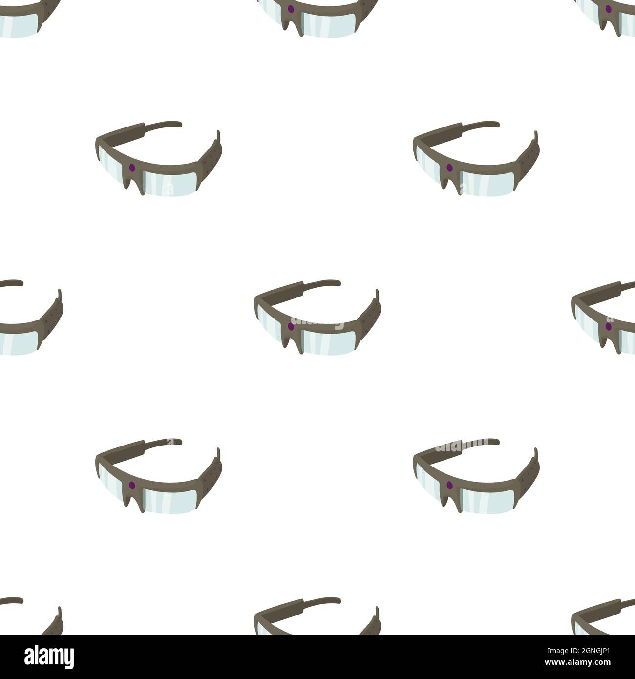 Motif lunettes espion texture d'arrière-plan sans couture répétition de papier peint vecteur géométrique Illustration de Vecteur
