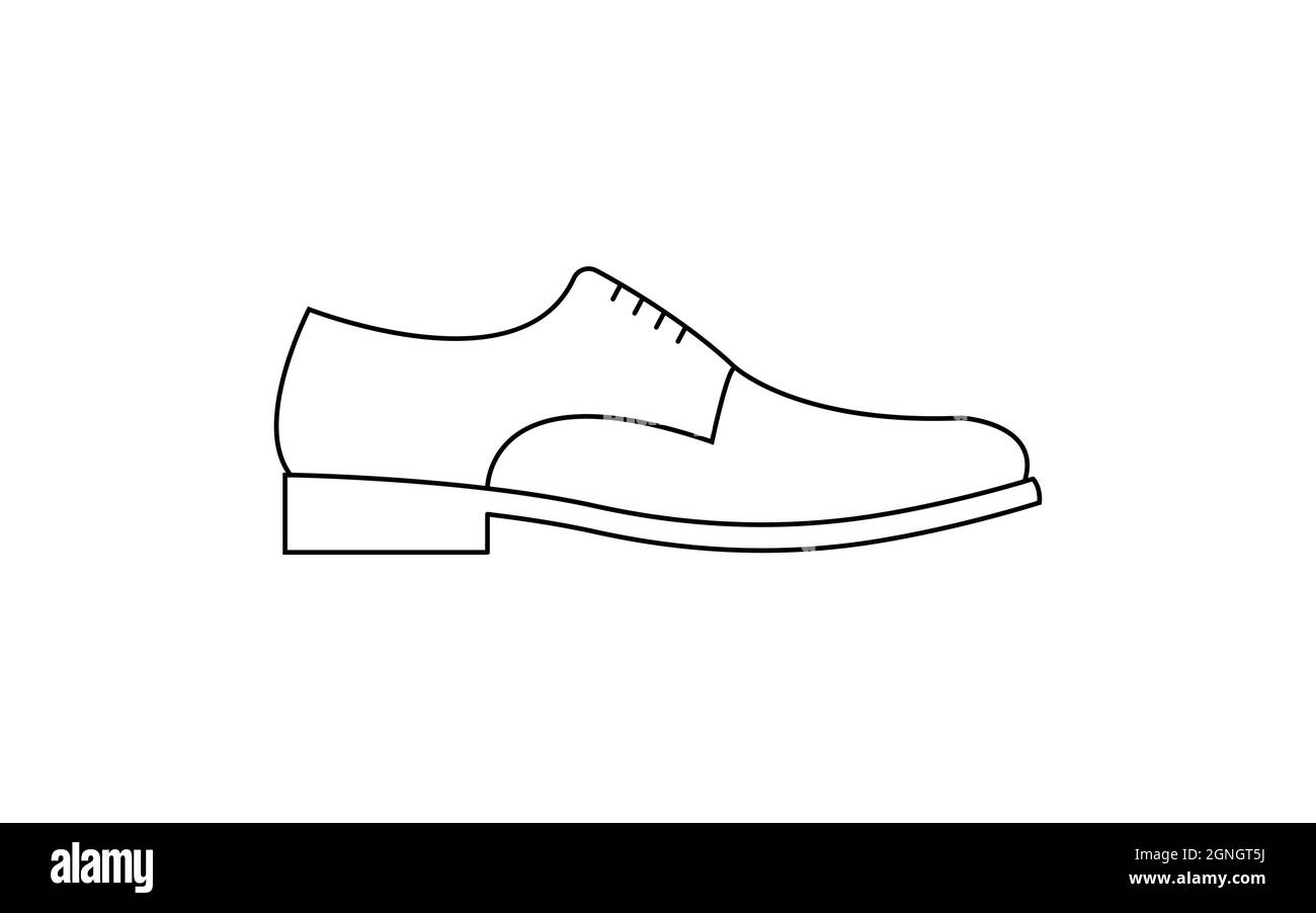 Mens shoe icône. Illustration vectorielle, modèle plat. Illustration de Vecteur