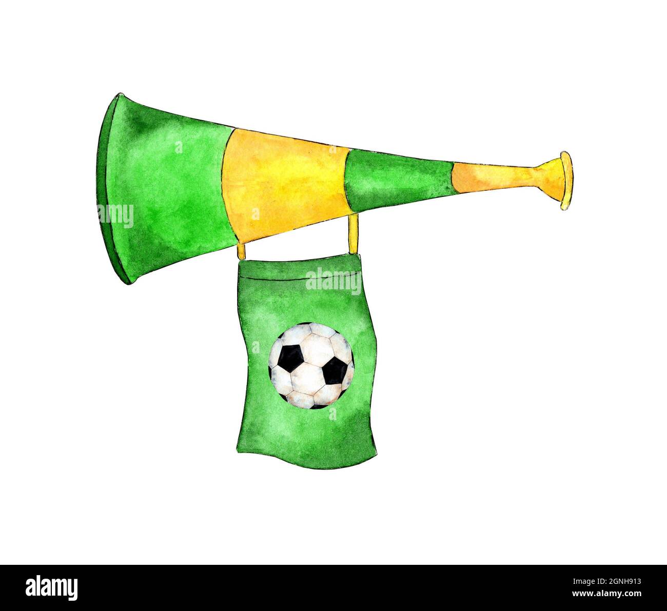 Trompette football avec drapeau supporter Espagne : Deguise-toi, achat de  Decoration / Animation