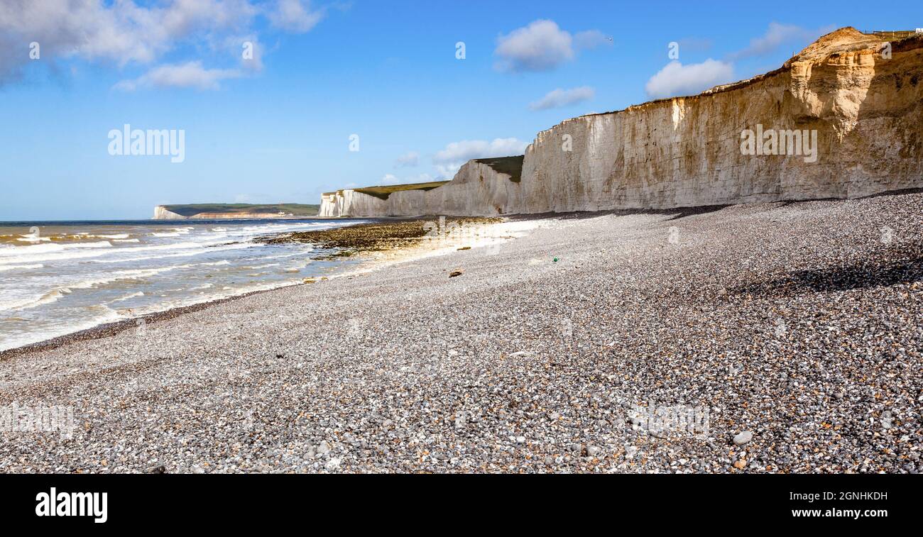 Falaises blanches de Douvres Grande-Bretagne face à la France Banque D'Images