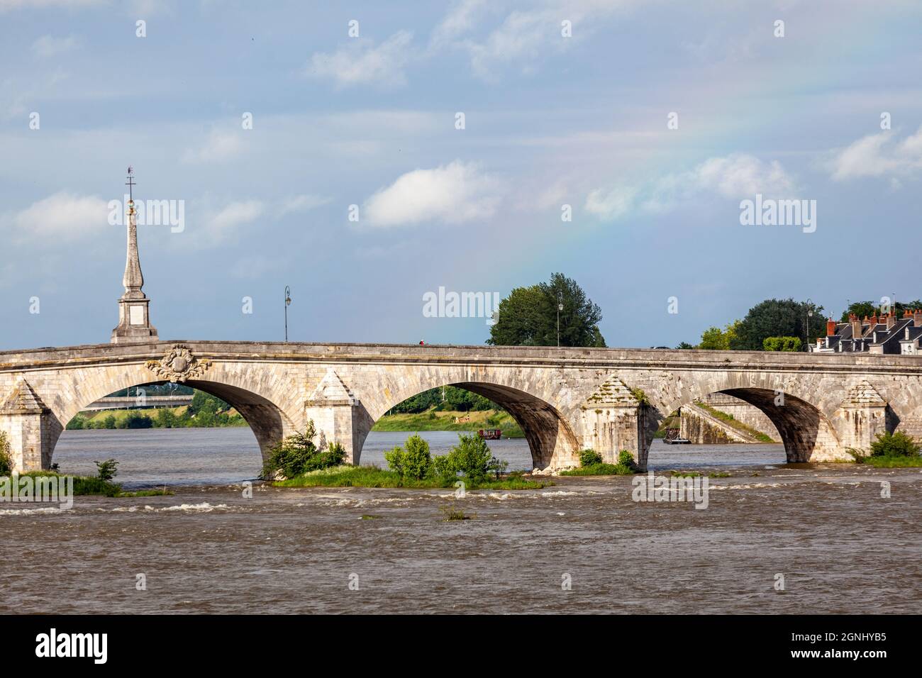 Blois est une commune française, située sur les rives de la Loire inférieure, dans le département de Loir-et-cher Banque D'Images
