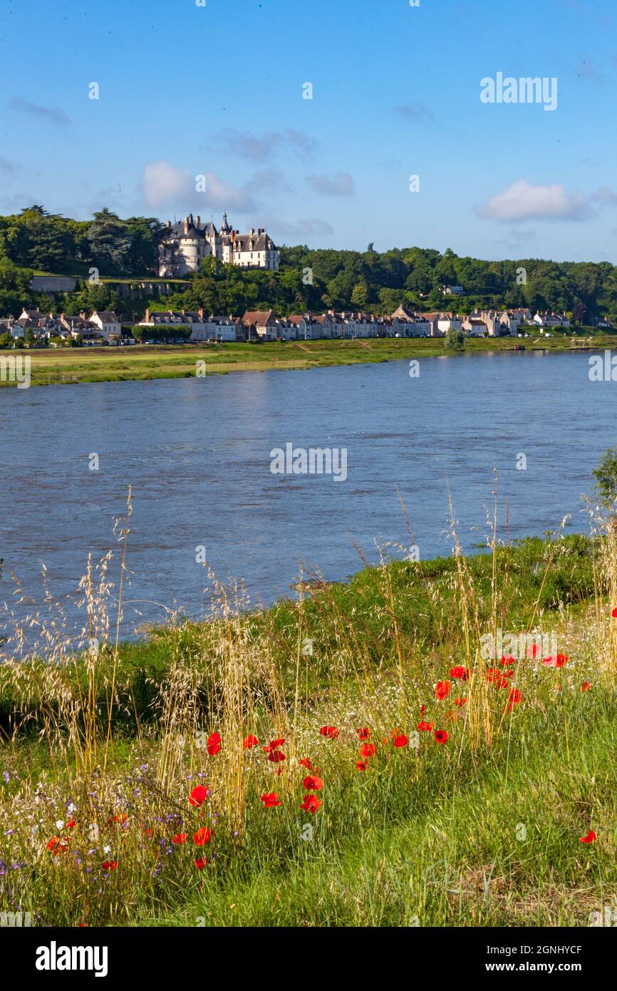 Blois est une commune française, située sur les rives de la Loire inférieure, dans le département de Loir-et-cher Banque D'Images