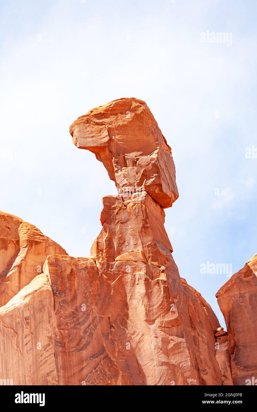 arches parc national desert rock vista moab utah usa Banque D'Images