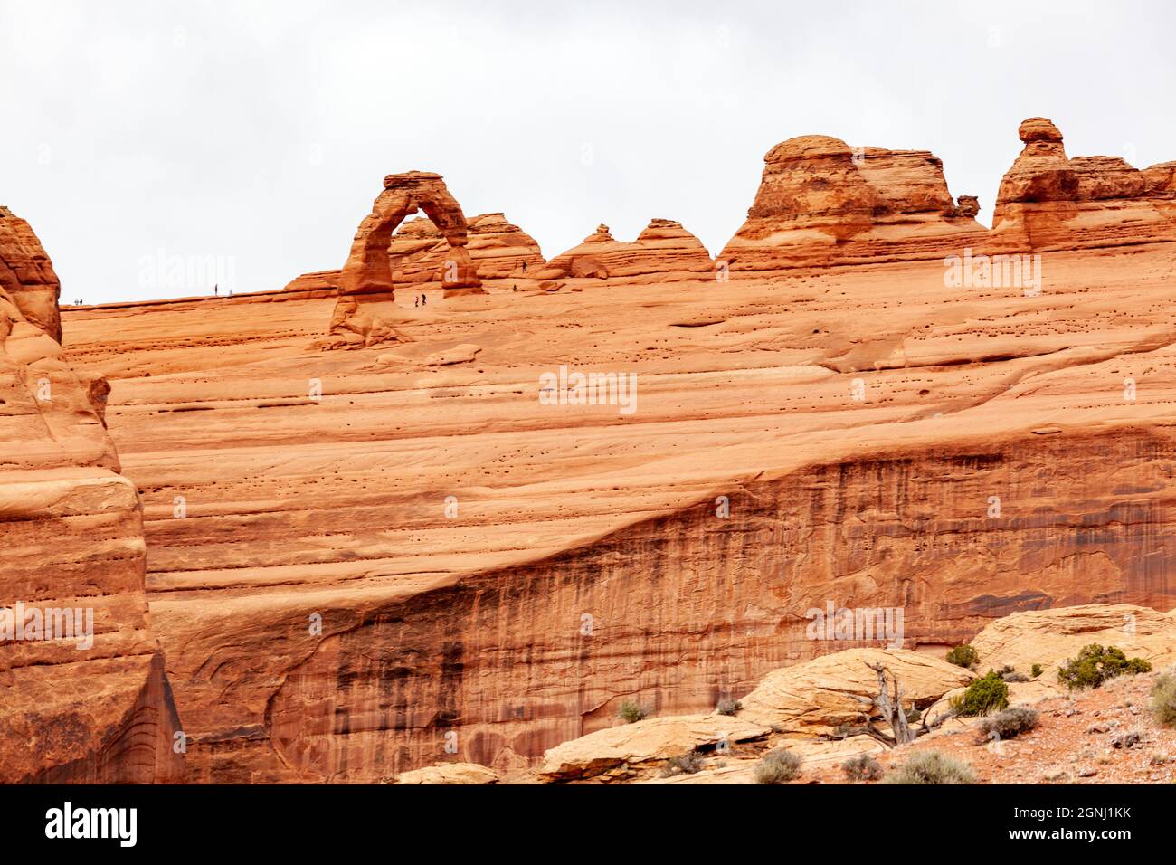 arche délicate, arches parc national désert rock vista moab utah usa Banque D'Images
