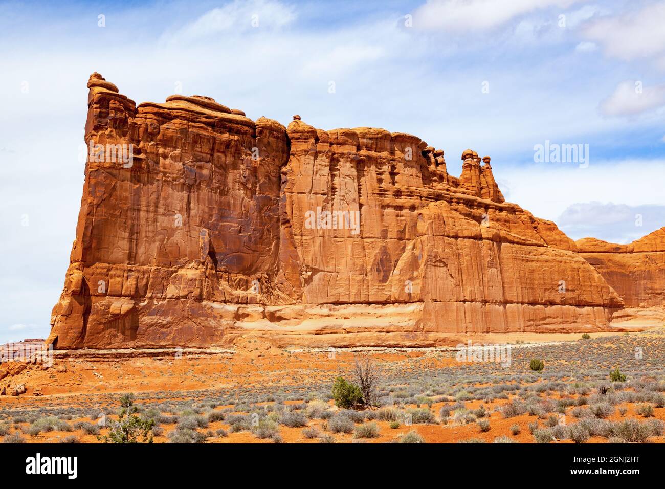 arches parc national desert rock vista moab utah usa Banque D'Images
