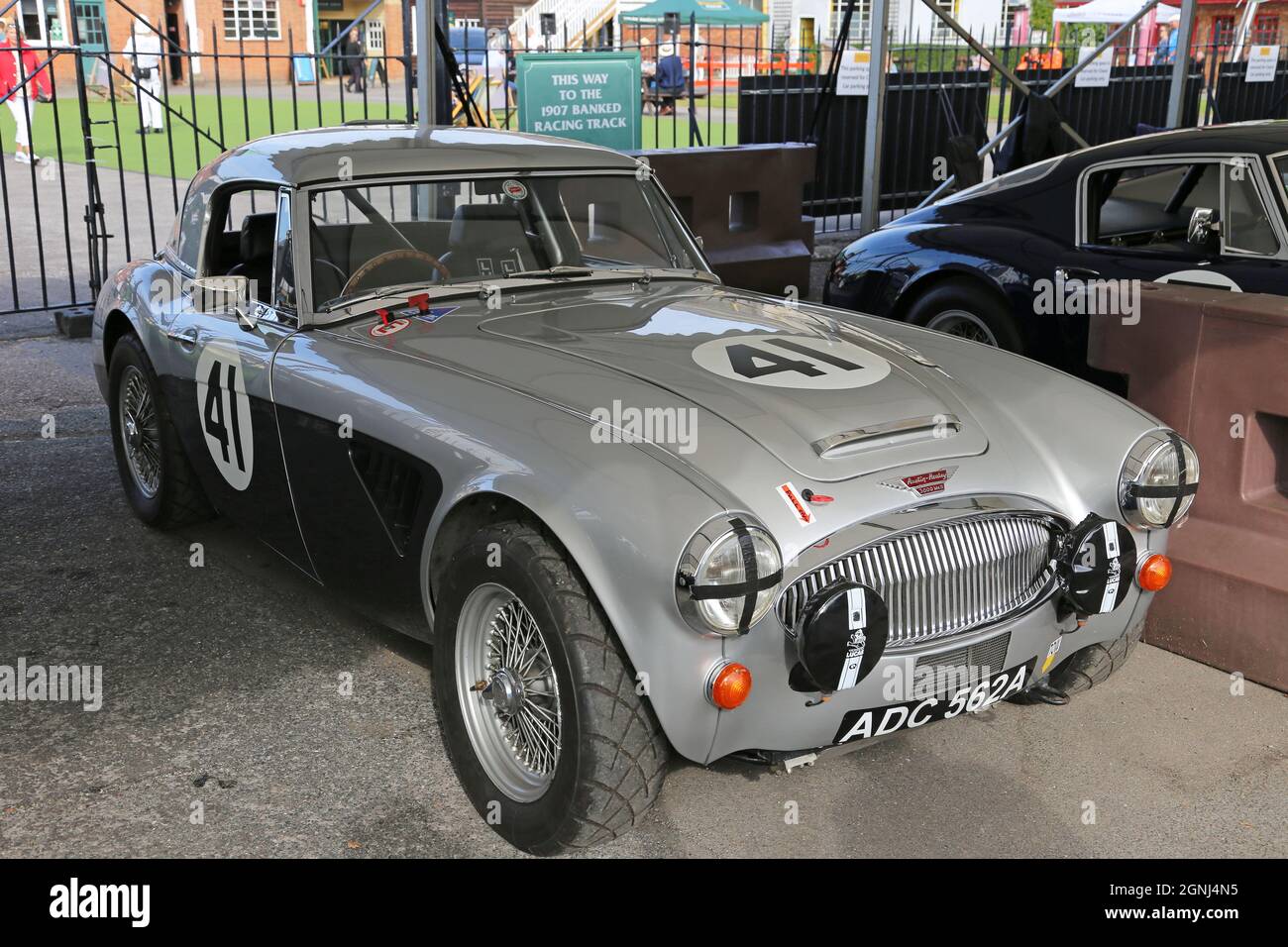 Austin-Healey 3000 MkII (1961), Stirling Moss Tribute, 12 septembre 2021, Brooklands Museum, Weybridge, Surrey, Angleterre, Royaume-Uni, Europe Banque D'Images