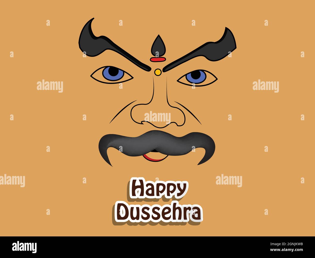 Festival hindou de Dussehra en arrière-plan Illustration de Vecteur