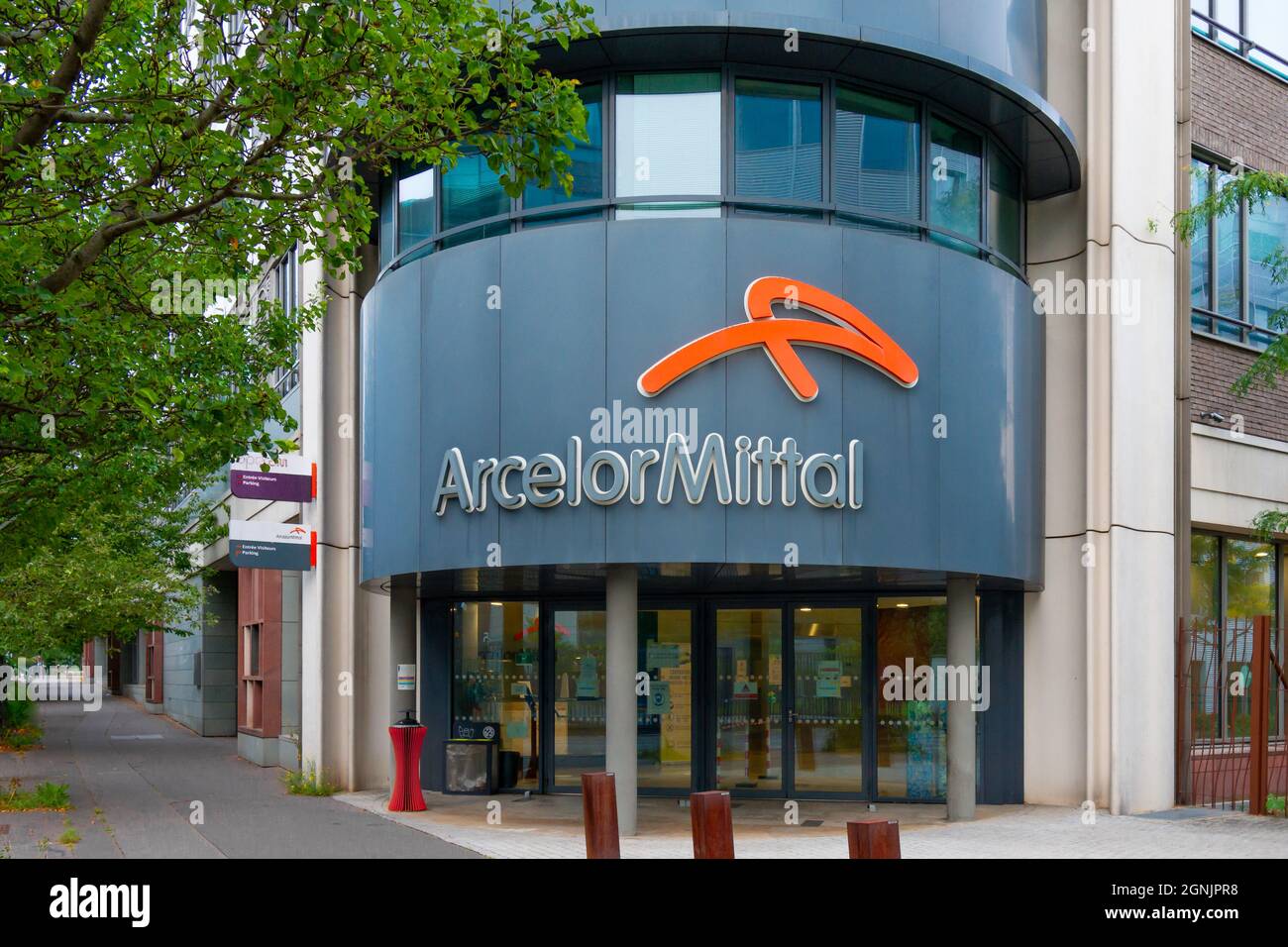 Siège d'ArcelorMittal France, filiale française du groupe sidérurgique mondial ArcelorMittal Banque D'Images