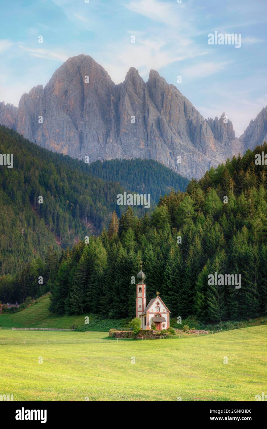 Ranui, Odle Group, Funes, Alto Adige, Dolomites, Tyrol du Sud, Italie Banque D'Images
