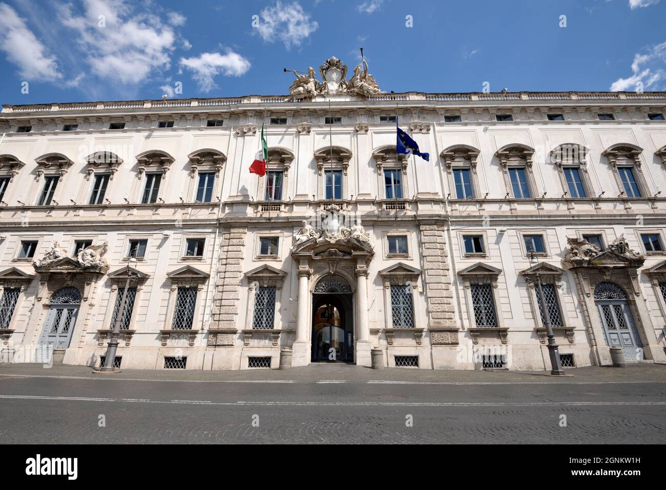 Italie, Rome, Palazzo della Consulta (Corte Costituzionale), Cour constitutionnelle Banque D'Images