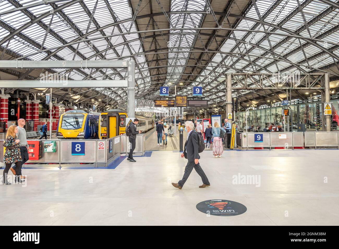 Liverpool, le 24 septembre 2021 : gare de Lime Street dans le centre de Liverpool Banque D'Images