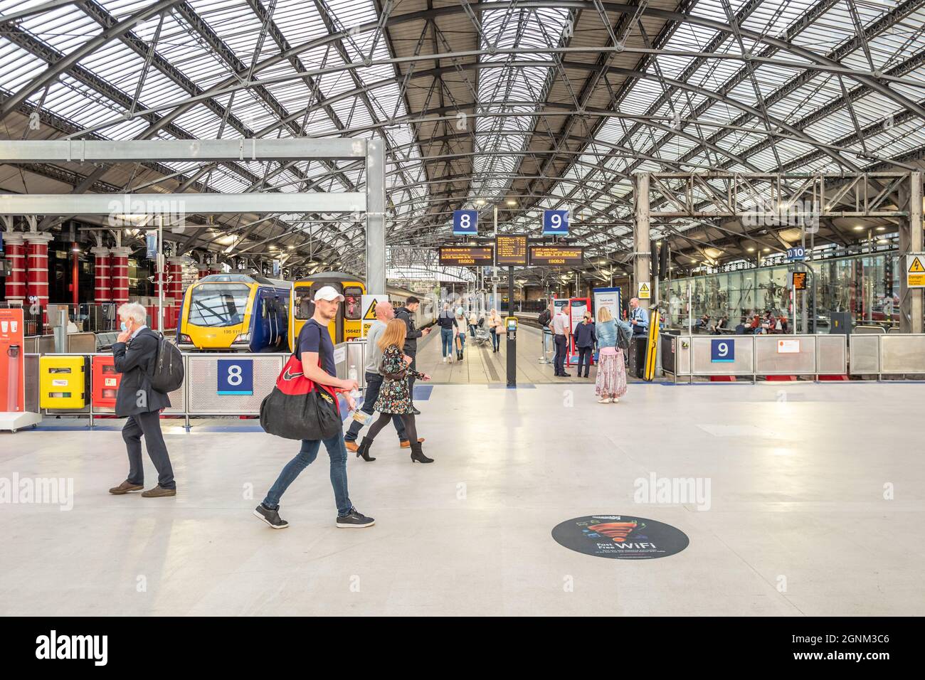 Liverpool, le 24 septembre 2021 : gare de Lime Street dans le centre de Liverpool Banque D'Images