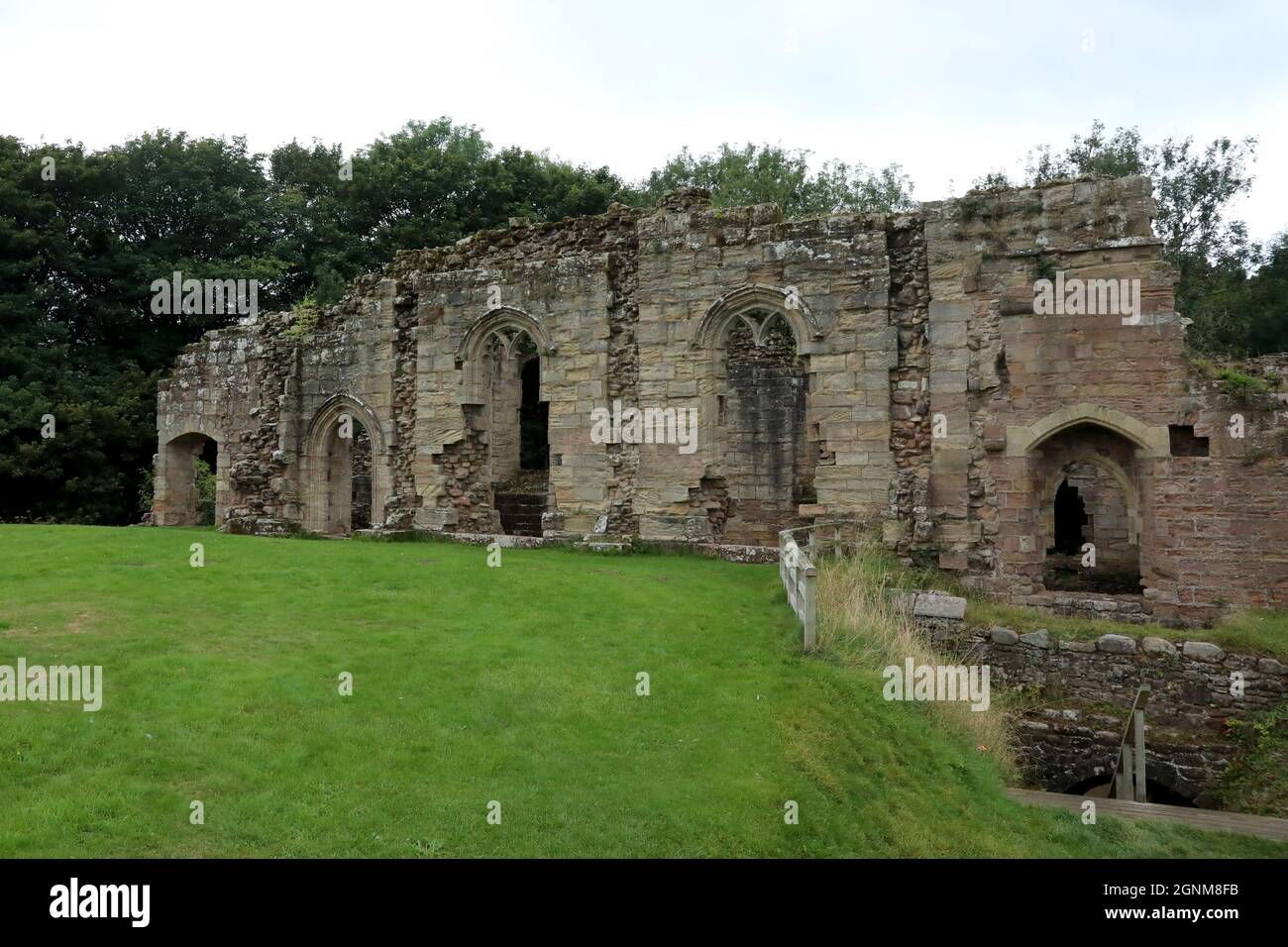 23 septembre 2021 : vue sur le château de Spofforth à Spofforth, dans le nord du Yorkshire, en Angleterre, où les barons rebelles ont reputé la Magna Carta en 1215 Banque D'Images