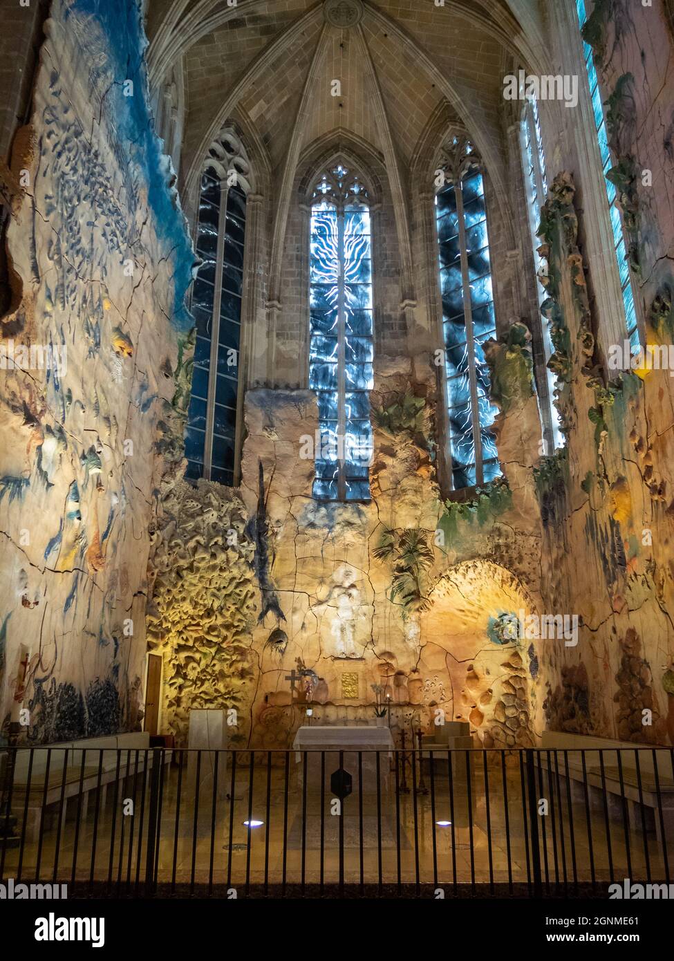 Cathédrale de Palma Chapelle Miquel Barcelo du Saint Sacrement Banque D'Images