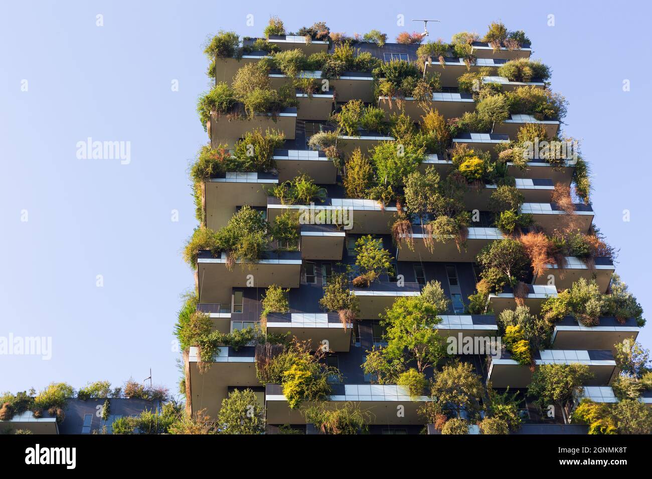 'Bosco Verticale' bâtiments verts et tours résidentielles au complexe Porta Nuova à Milan, Italie Banque D'Images