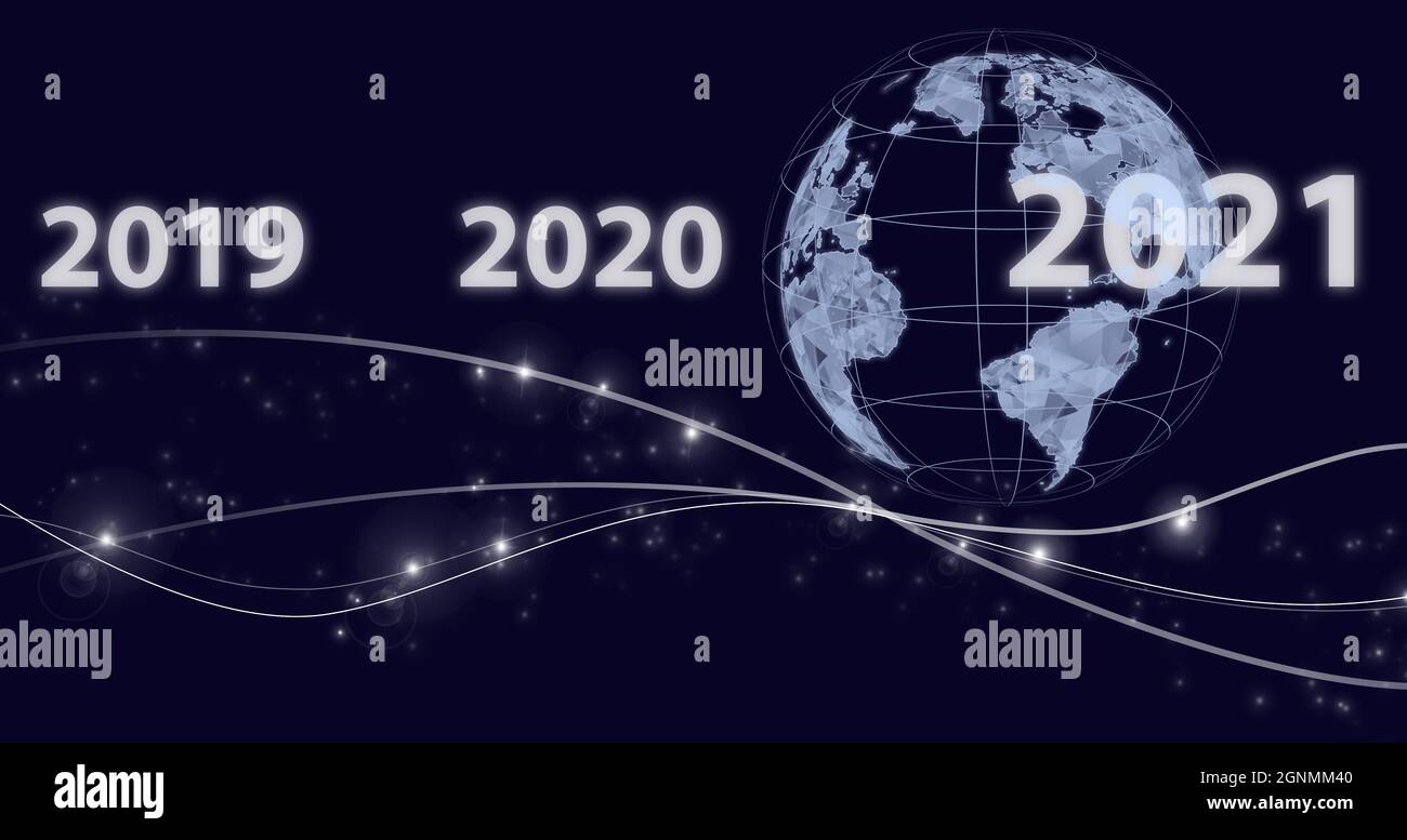 Concept de la nouvelle année. nouvelle année 2021. Début du concept de la nouvelle année 2022. Bonne année 2022. Concept de vision 2021-2022. Bienvenue aux hommes d'affaires Banque D'Images