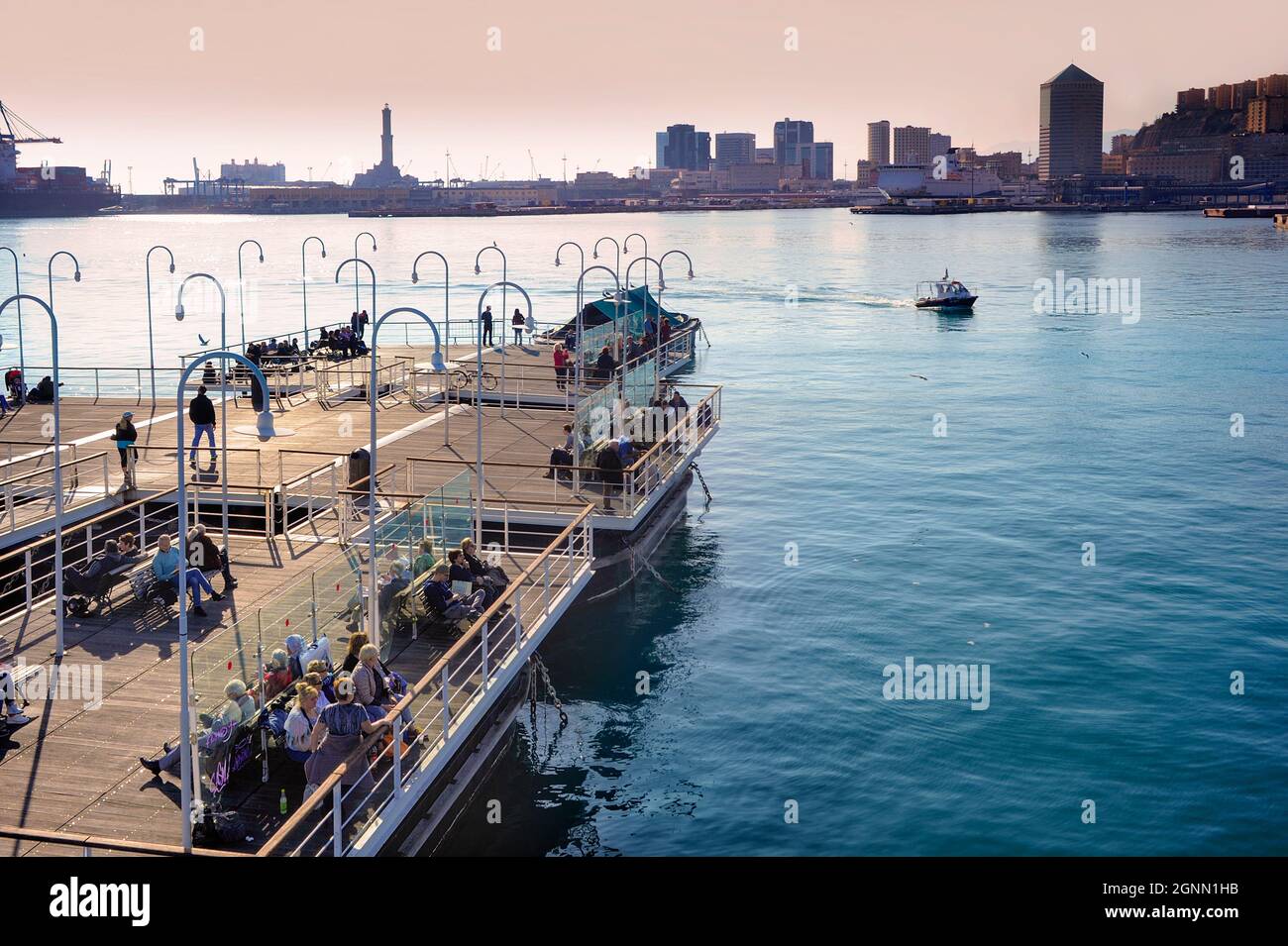 Le Musée de la mer. Galata Museo del Mare. Le vieux port de Gênes (Genova), Italien Italie Banque D'Images