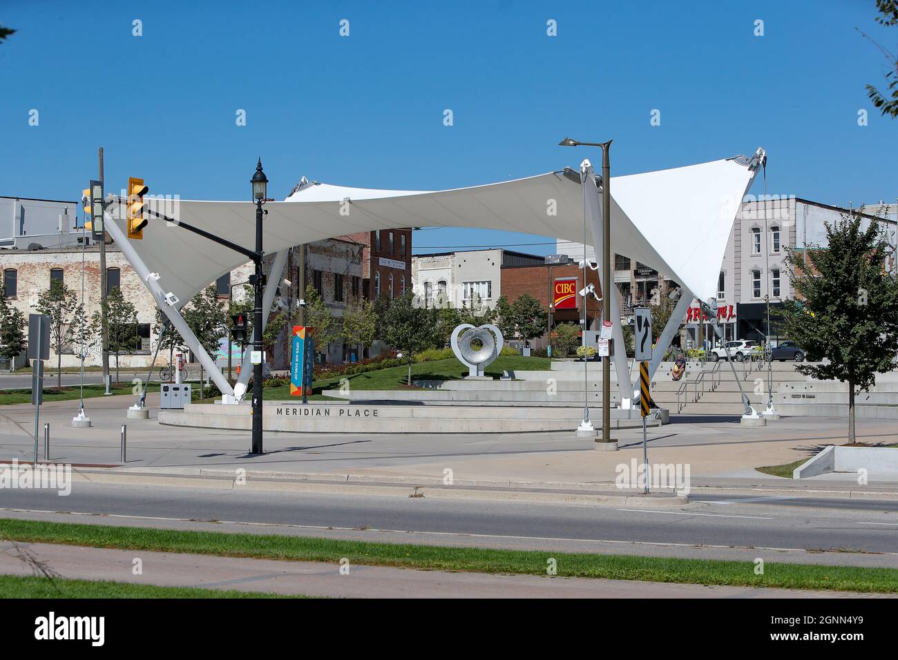 18 septembre 2021, Barrie Ontario Canada. Meridian place. Luke Durda/Alamy Banque D'Images