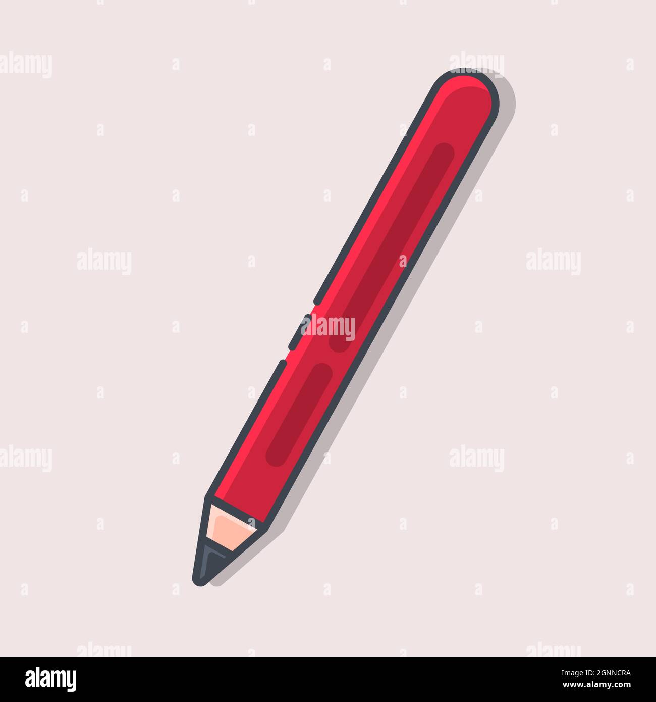 illustration vectorielle de dessin animé isolée de eyeliner en style plat Illustration de Vecteur