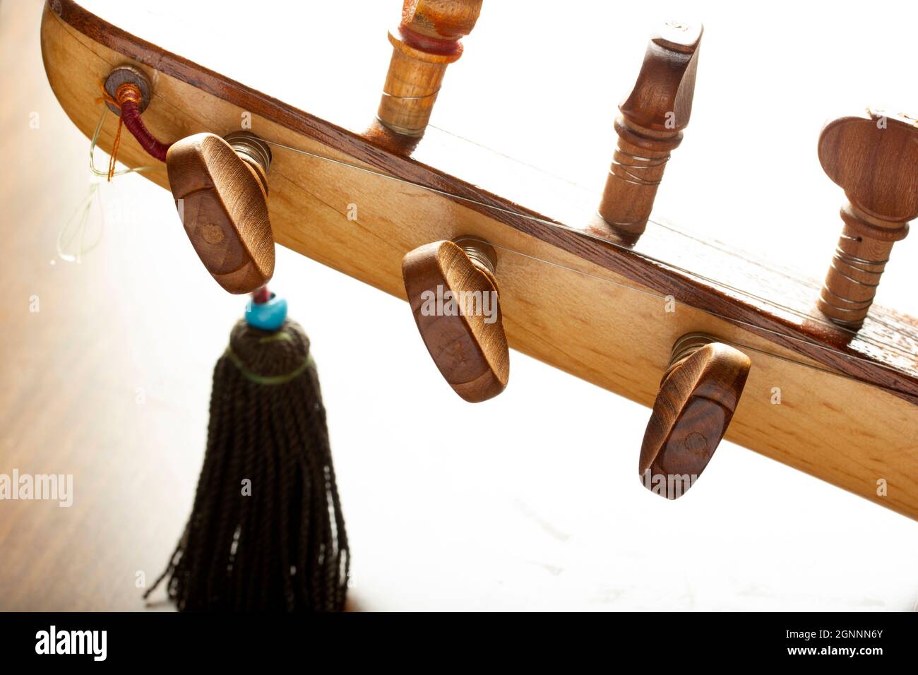 Saz baglama instrument de musique turc. Musique ethnique Anatolie. Banque D'Images