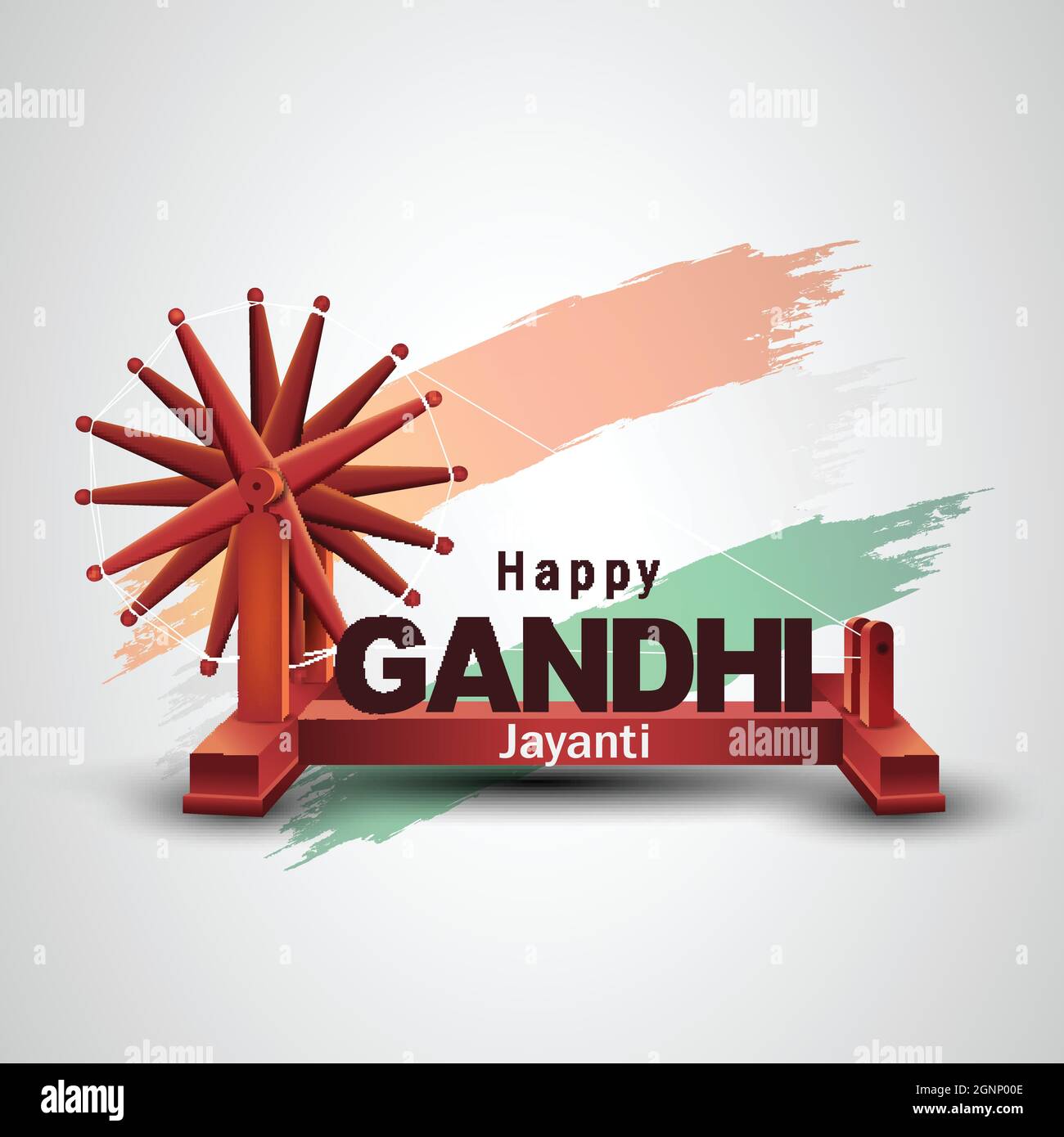 Mahatma Gandhi jayanti - 2021. 2 octobre avec illustration de vecteur de conception créative, Mohandas Karam Chandra Gandhi anniversaire. Illustration de Vecteur