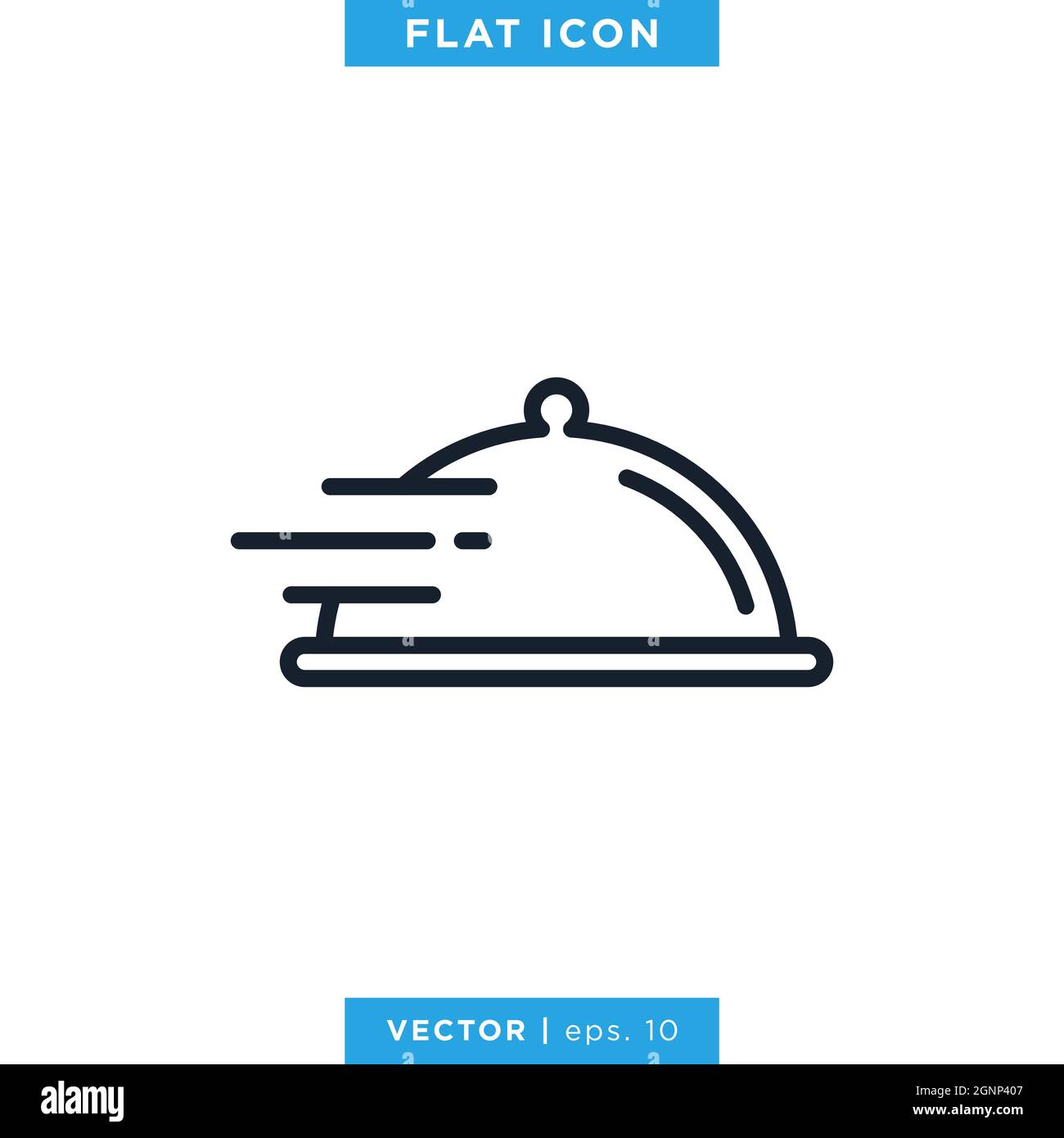 Modèle de conception d'illustration de l'icône du bac à aliments à motif vectoriel. Vecteur eps 10. Illustration de Vecteur