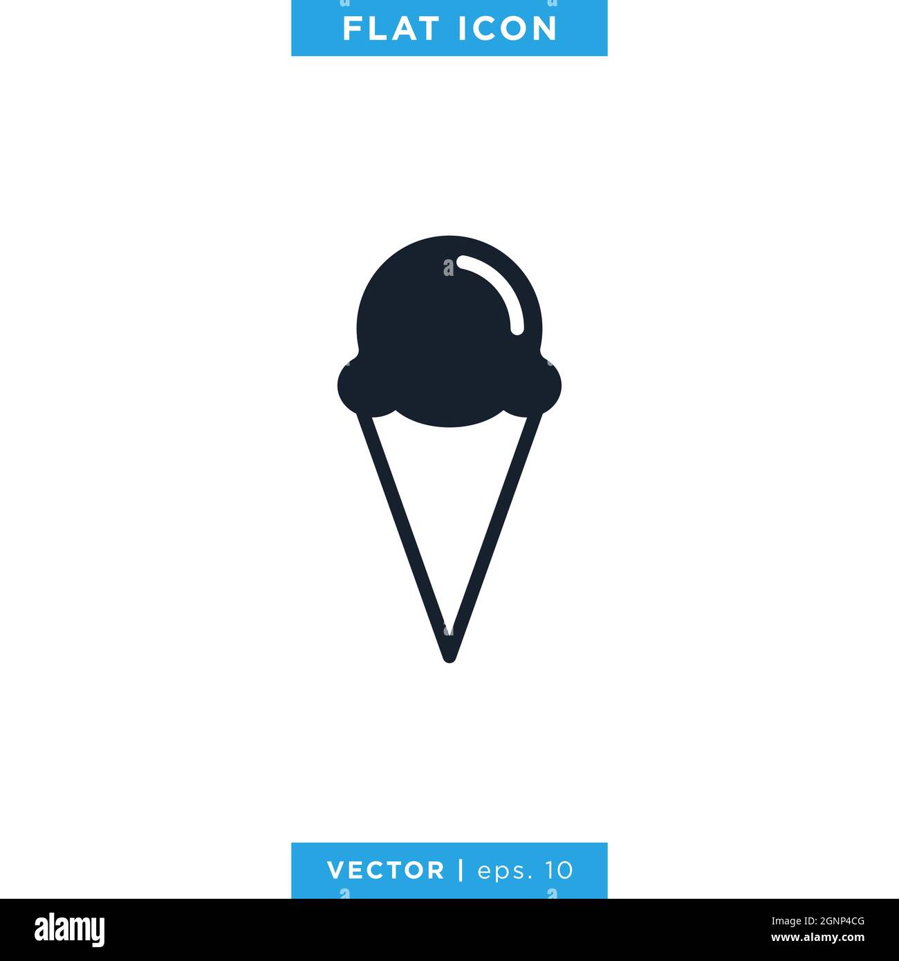 Modèle de motif de papier vecteur Icon de crème glacée. Vecteur eps 10. Illustration de Vecteur