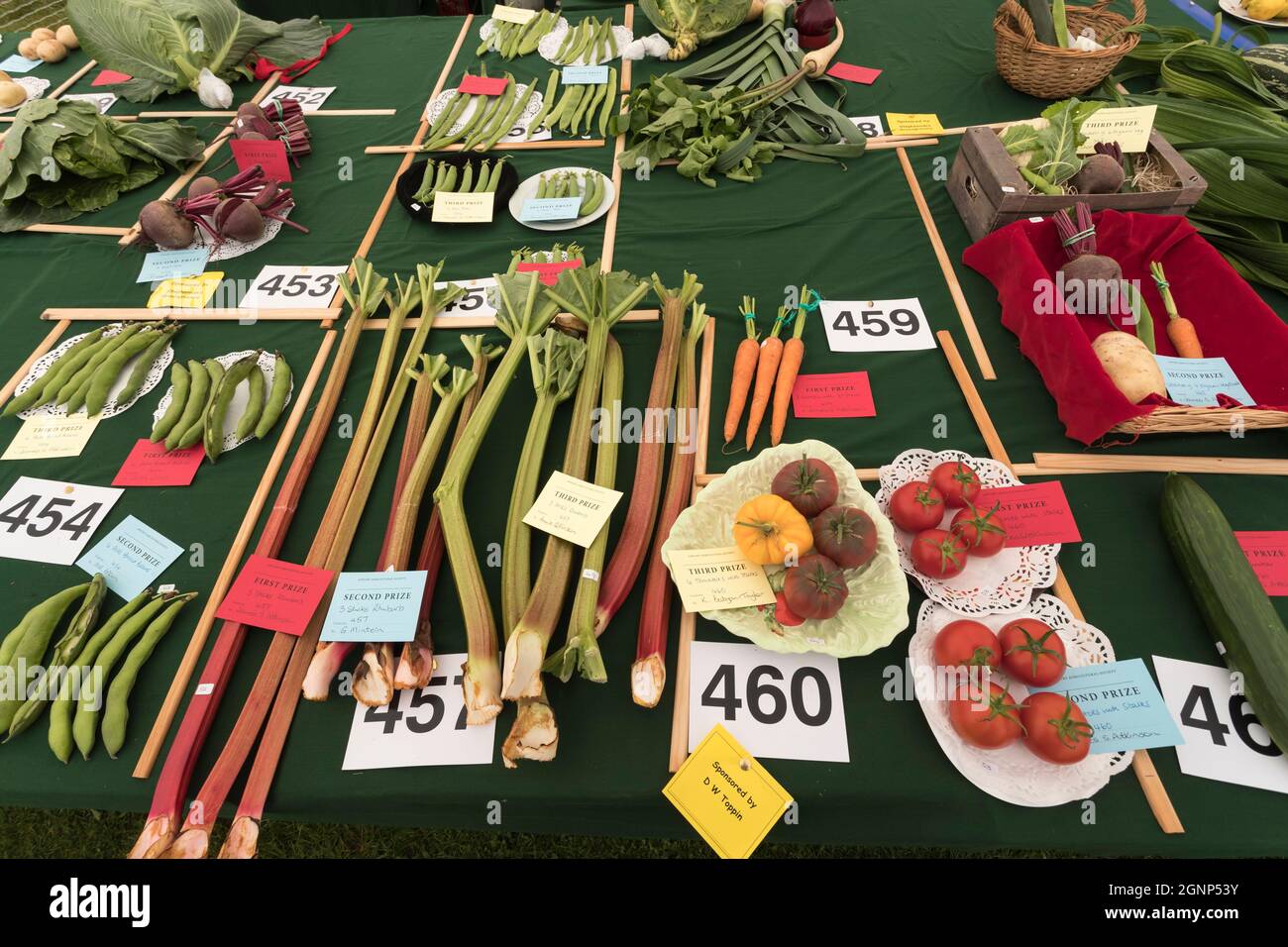 Légumes en compétition, spectacle Appleby, Appleby-in-Westmorland, Cumbria Banque D'Images