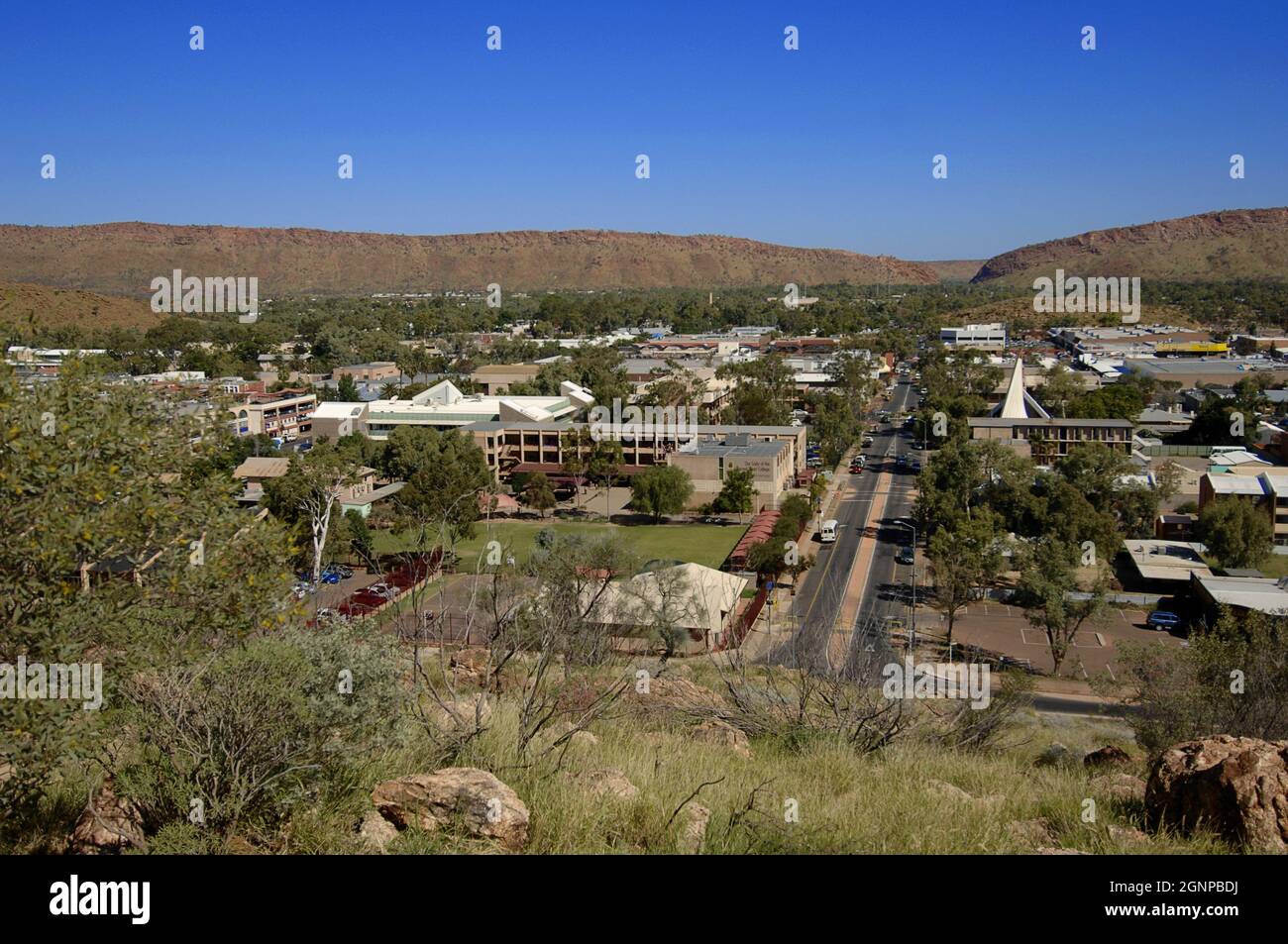 Vue sur Alice Springs, Allemagne, Alice Springs Banque D'Images