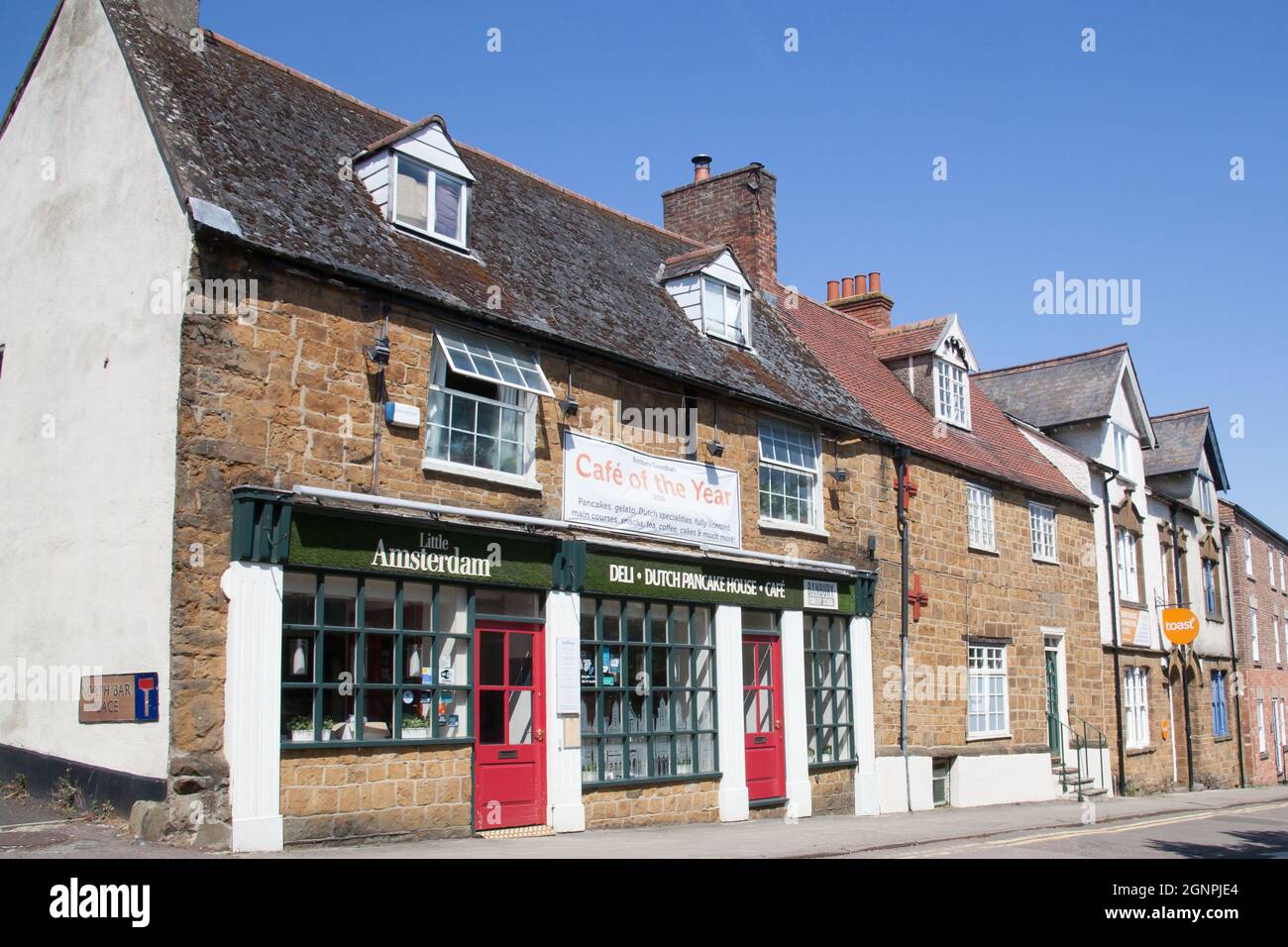 The Little Amsterdam Pancake House à Banbury, dans l'Oxfordshire, au Royaume-Uni Banque D'Images