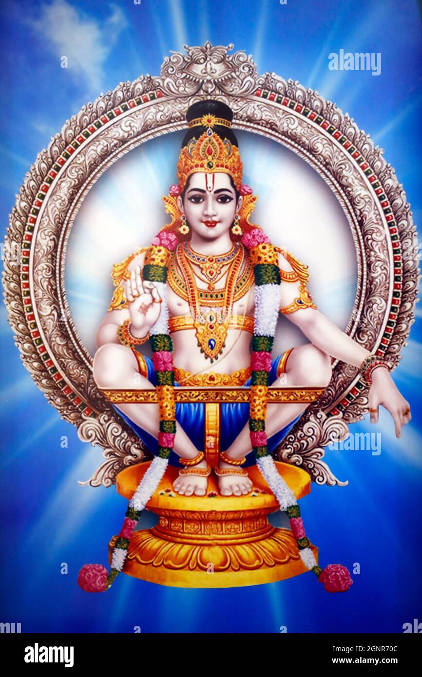 Shiva temple hindou. Photo de dieu hindou Vishnu. Dubaï. Émirats arabes Unis. Banque D'Images