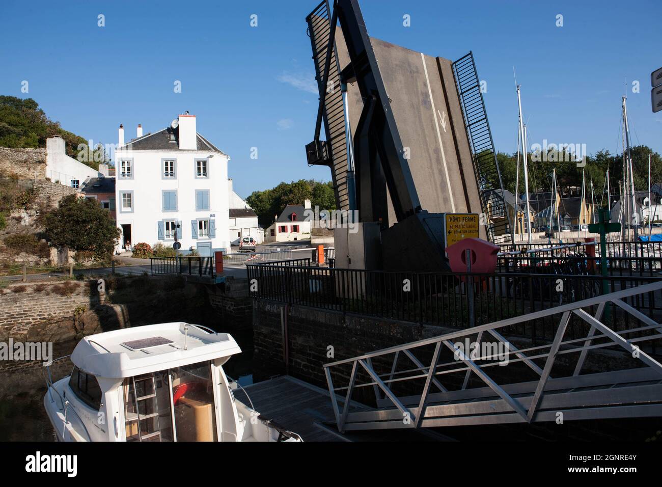 Dans et autour du port du Palais sur Belle-Isle en Mer Banque D'Images