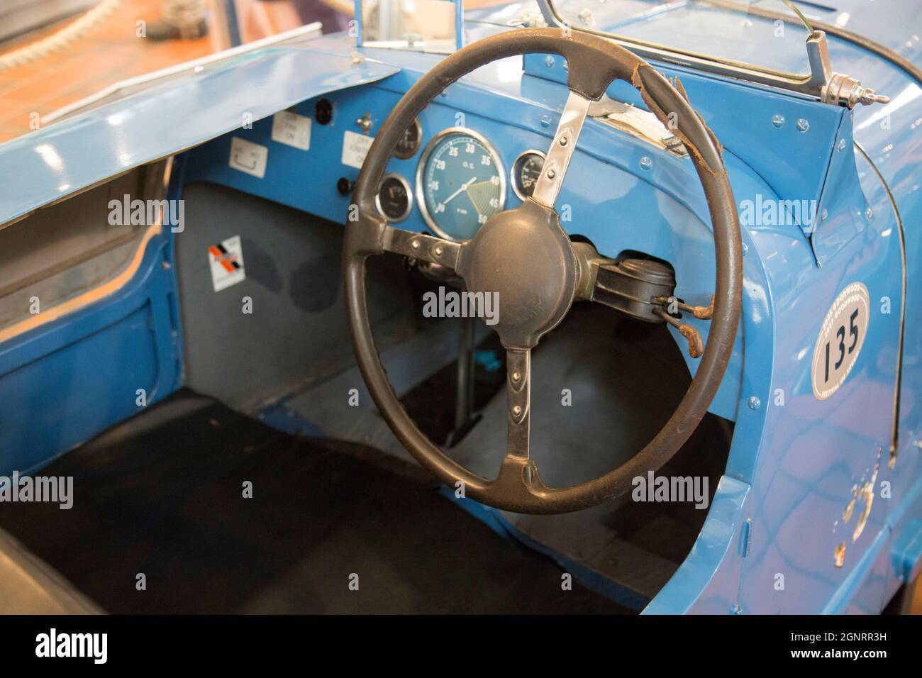 Delahaye 135 S Competition Roadster, 1936, Brooklands Museum, Weybridge, Surrey,Angleterre Banque D'Images