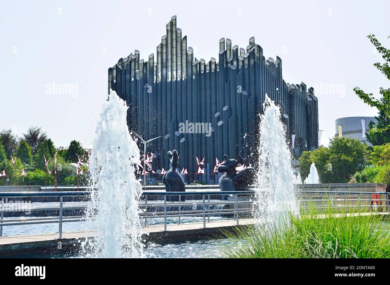 France, Vienne (86), Poitiers, le Futuroscope, parc à la 3ème de l'architecture Denis Laming // France, Vienne, Poitiers, Futuroscope, me parc par l'archi Banque D'Images