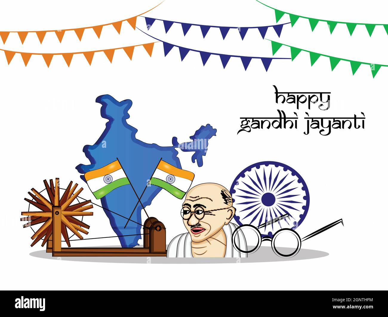 Gandhi Jayanti fond Illustration de Vecteur