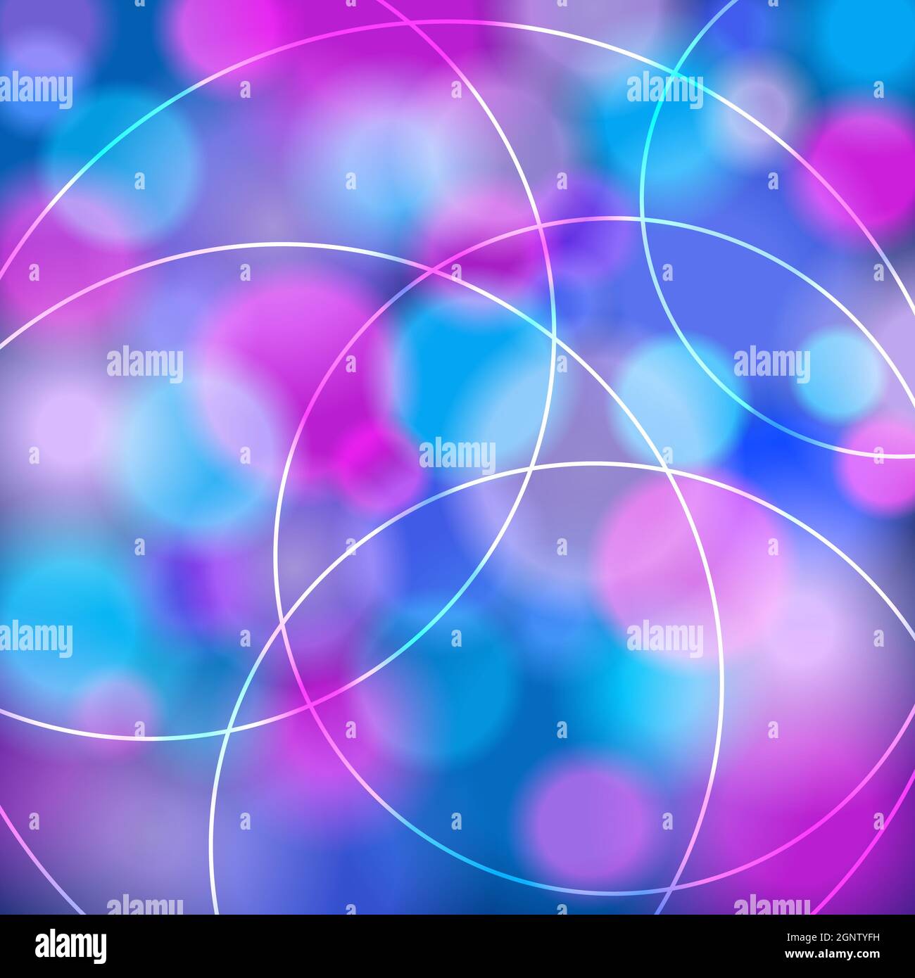 Arrière-plan bokeh abstrait avec cercles Banque D'Images