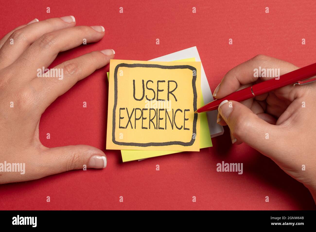 Texte montrant l'expérience utilisateur inspiration. Approche