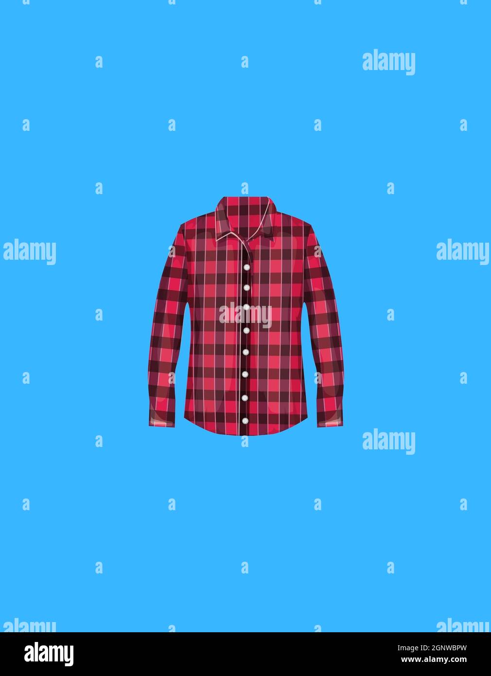 Illustration de vêtements sur fond commercial, chemise, pantalon, t-shirt, veste Banque D'Images