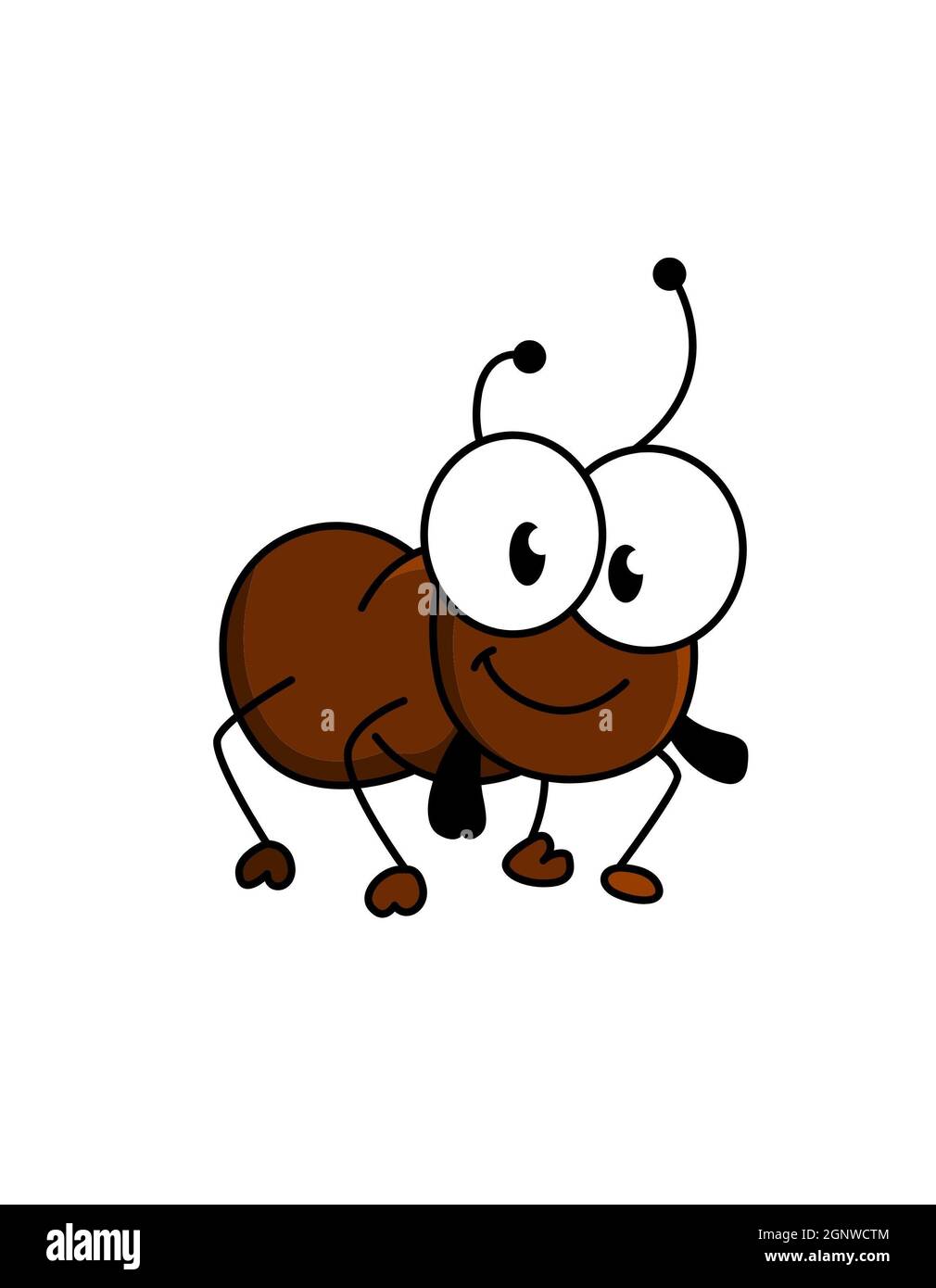 Mignon dessin animé insectes insecte mouche insecte miel abeille bourdon libellule papillon insectes isolés sur fond blanc Banque D'Images