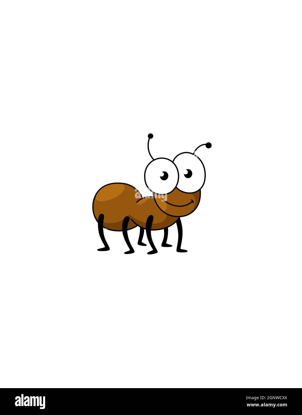 Mignon dessin animé insectes insecte mouche insecte miel abeille bourdon libellule papillon insectes isolés sur fond blanc Banque D'Images
