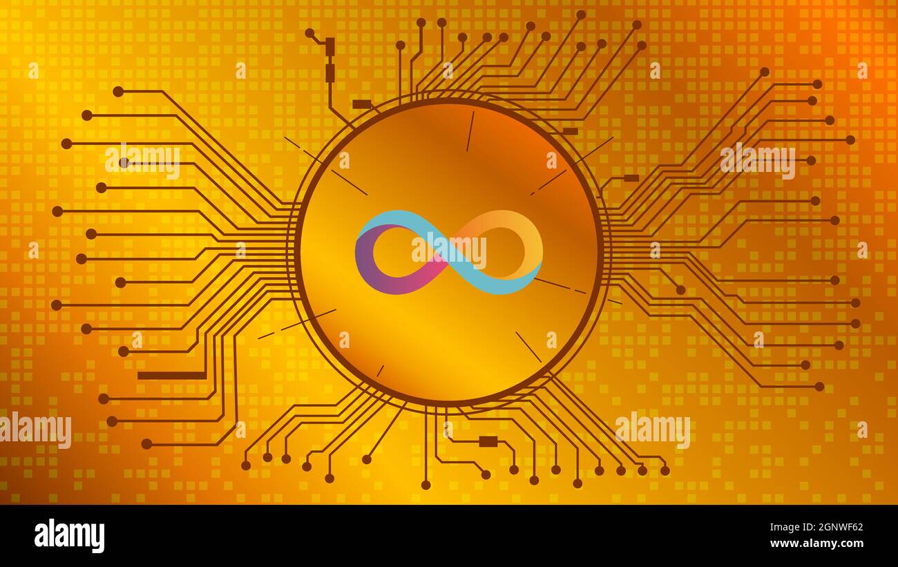 Ordinateur Internet Dfinity symbole de jeton ICP logo crypto-monnaie, icône  de pièce isolée sur fond blanc. Illustration vectorielle Image Vectorielle  Stock - Alamy