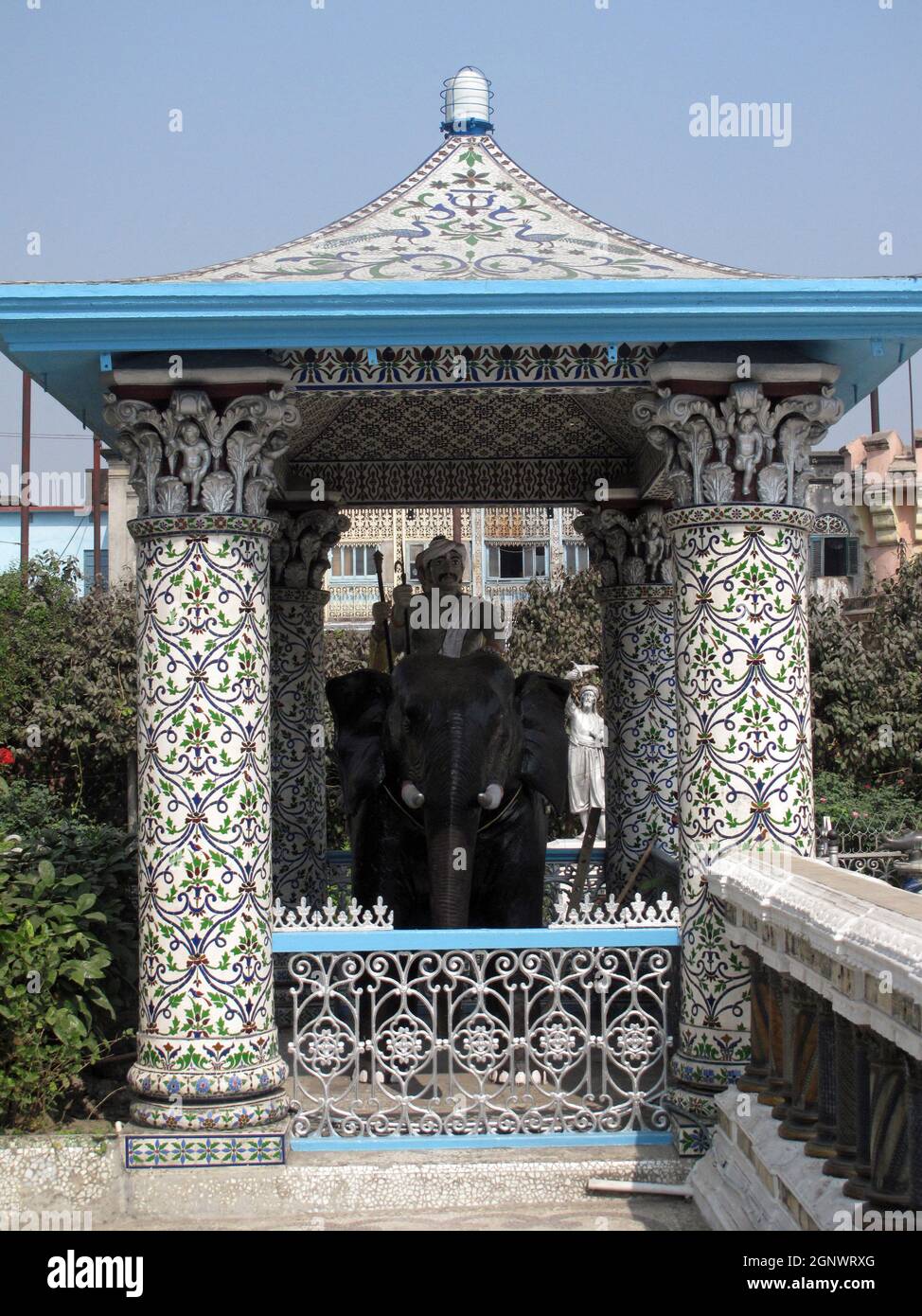 Jain Temple à Kolkata, Bengale-Occidental, Inde Banque D'Images