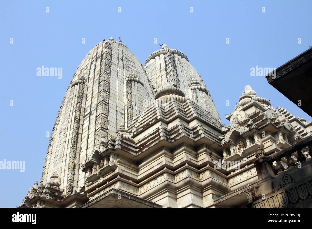 La Birla Mandir (Temple Hindou) dans la région de Kolkata, au Bengale occidental en Inde Banque D'Images