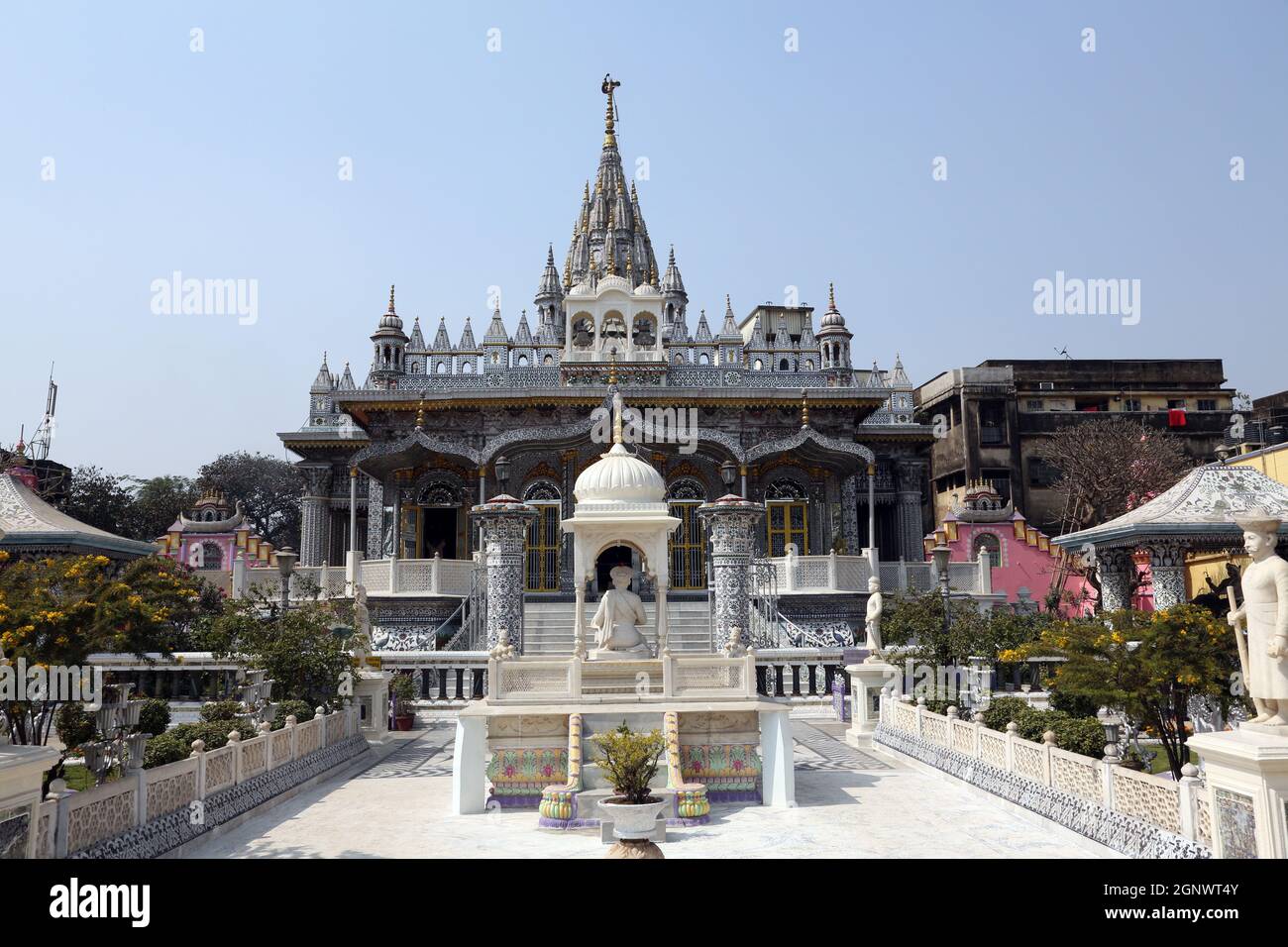 Jain temple, Kolkata, West Bengal, India Banque D'Images