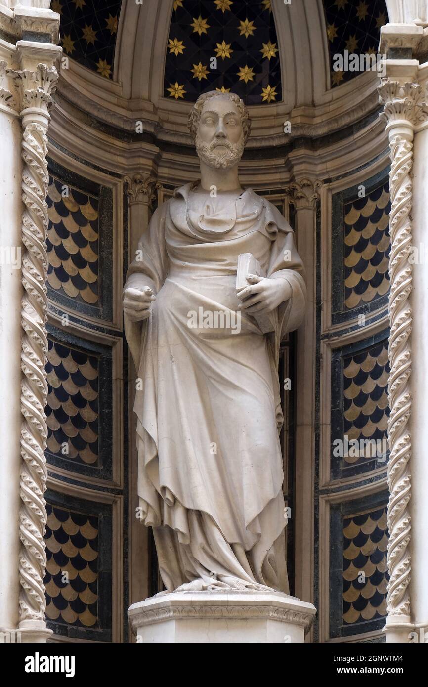 Saint James par Niccolò di Piero Lamberti, église Orsanmichele à Florence, Toscane, Italie Banque D'Images