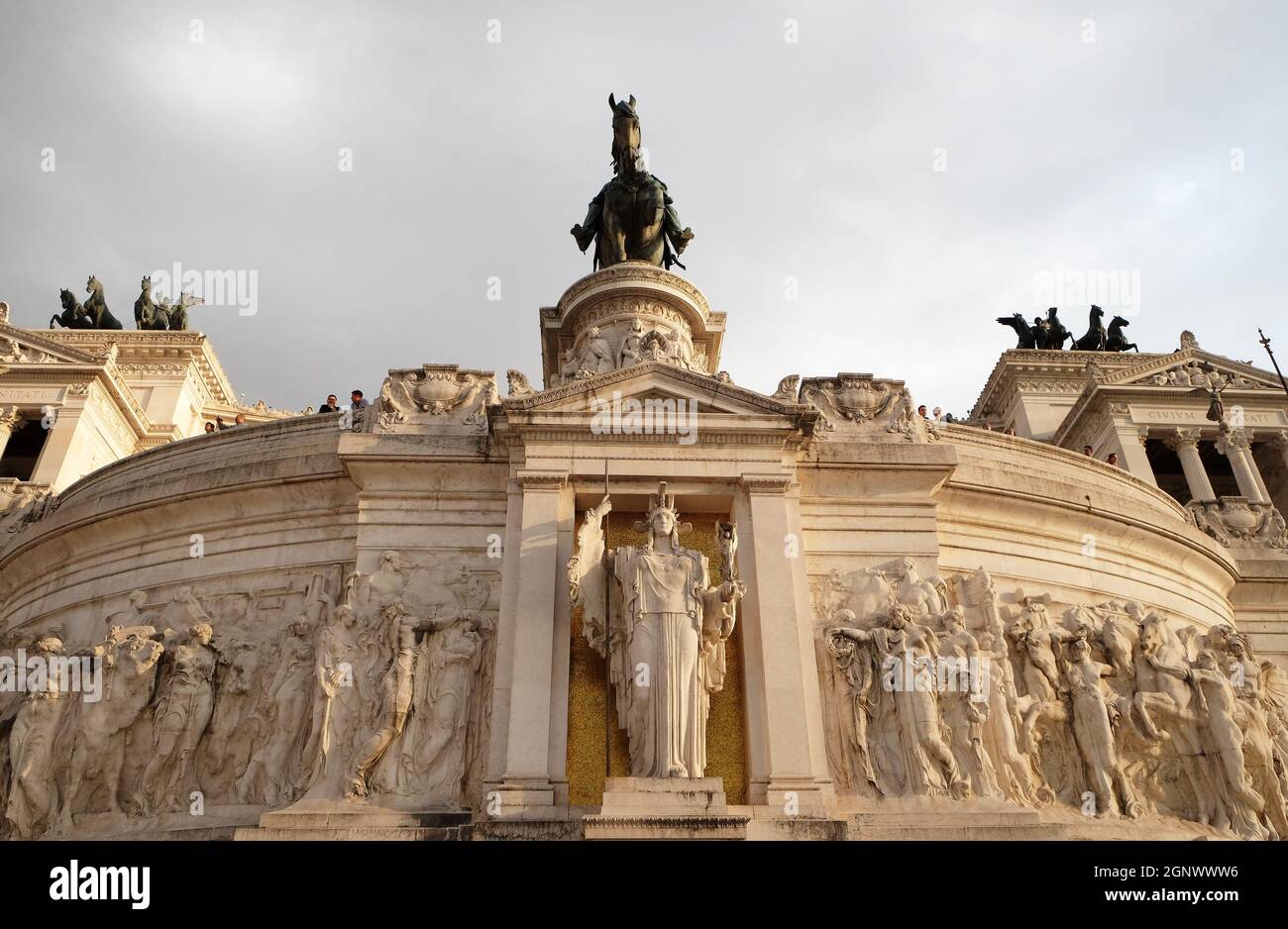 Altare della Patria, place de Venise, Rome, Italie Banque D'Images