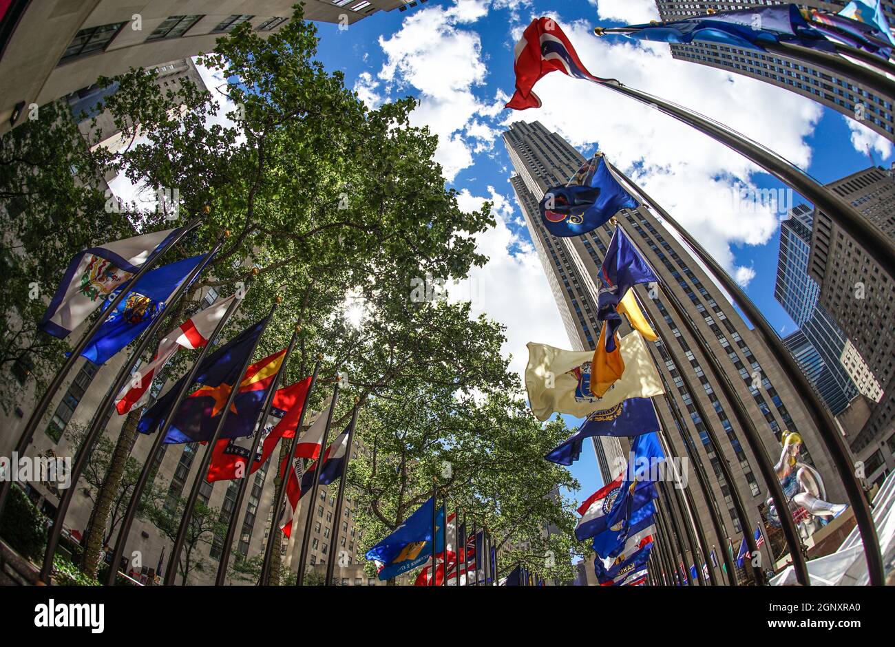 Image du Rockefeller Center (New York). Lieu de tournage : New York, Manhattan Banque D'Images Image du Rockefeller Center (New York). Lieu de tournage : New York, Manhattan Banque D'Images