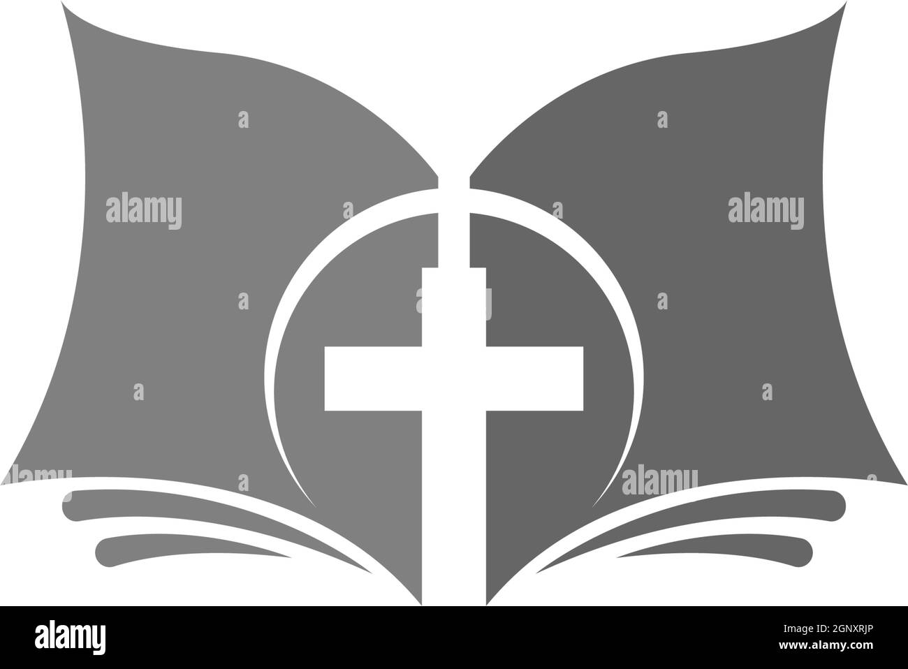 Vecteur de modèle de conception d'icône de logo de livre Illustration de Vecteur